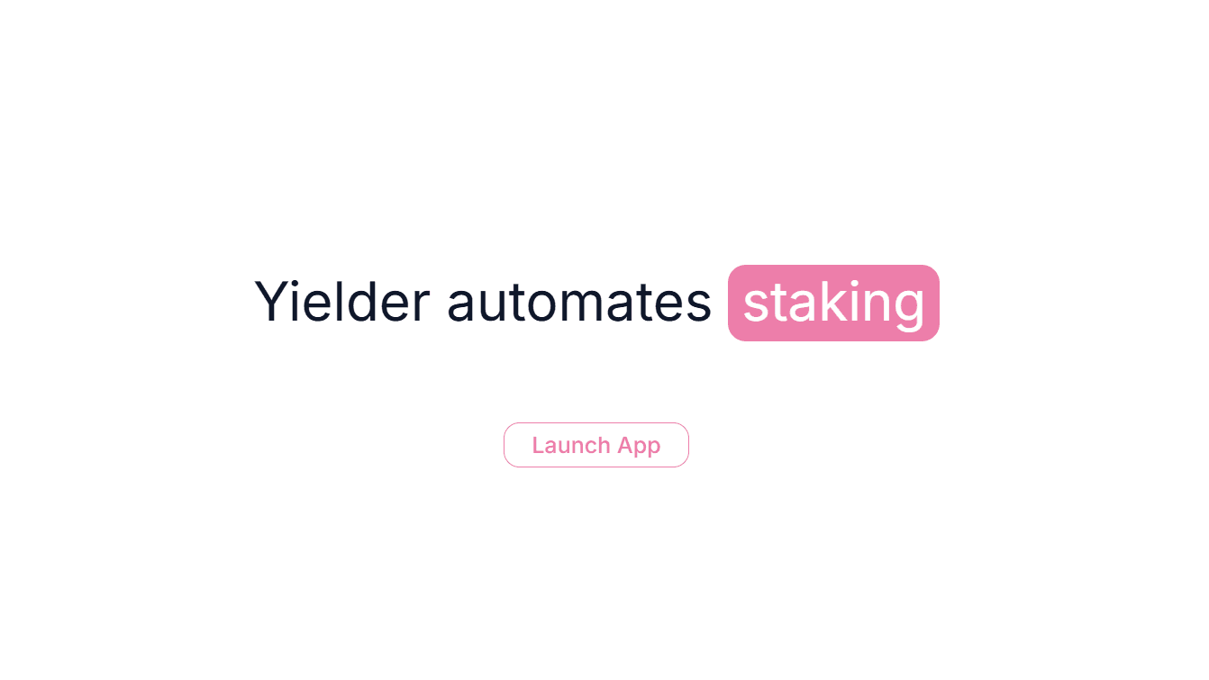Yielder Protocol screenshot